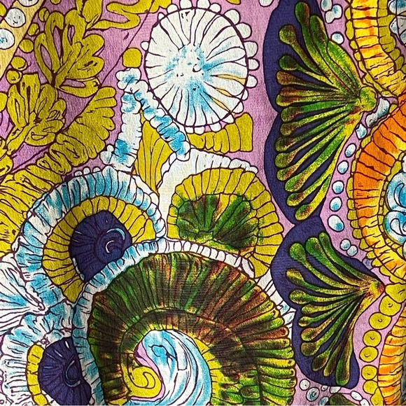 Bianca Coletti silk dropped elastic waist dolman sleeve mini beach dress S - Picture 7 of 8